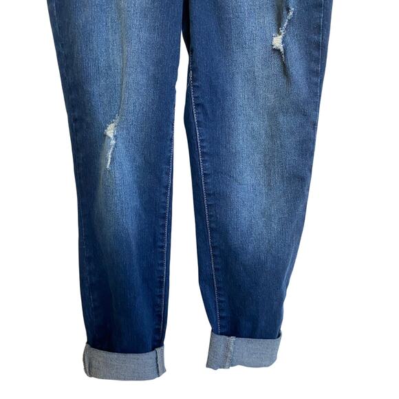 Nicole Miller Jeans Soho High Rise Ankle Skinny Rolled‎ Raw Hem - 4 Excellent - Picture 7 of 14